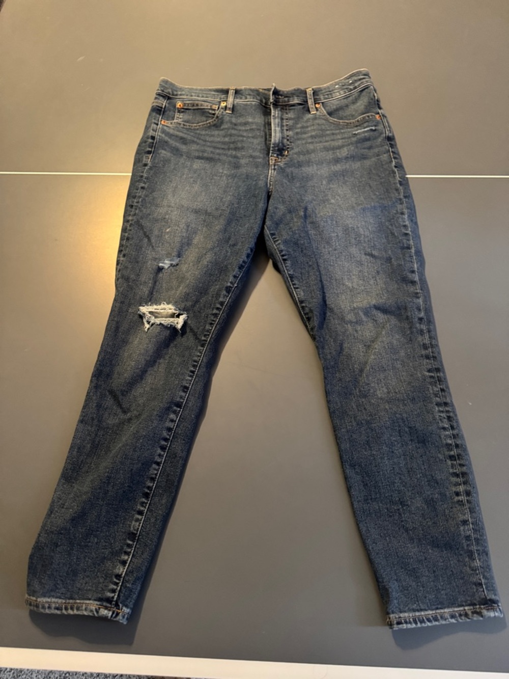 GAP True Skinny High Rise Jeans 32/14s-Medium  Blue Denim